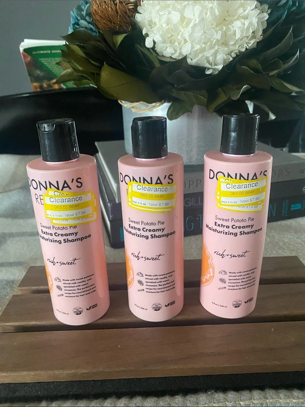 NEW set of 3 Sweet Potato Pie Extra Creamy Moisturizing Shampoo - Pink
